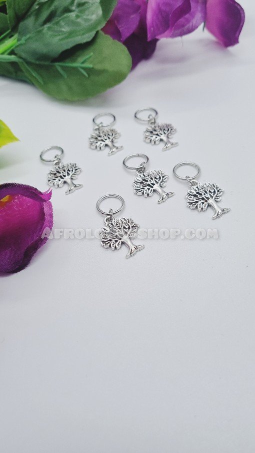 Ensemble de 5 bijoux breloques arbre de vie pour cheveux tresses locks
