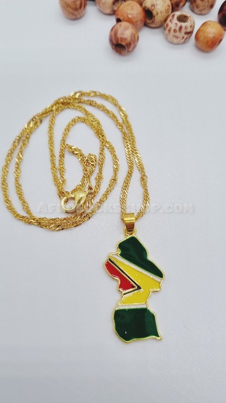 Bijou fantaisie chaîne et pendentif du pays de ton choix-SQ8231364