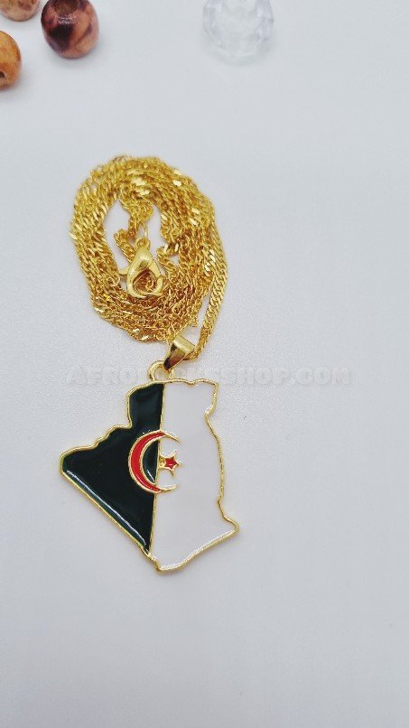 Bijou fantaisie chaîne et pendentif du pays de ton choix-SQ8231364