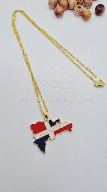 Bijou fantaisie chaîne et pendentif du pays de ton choix-SQ8231364