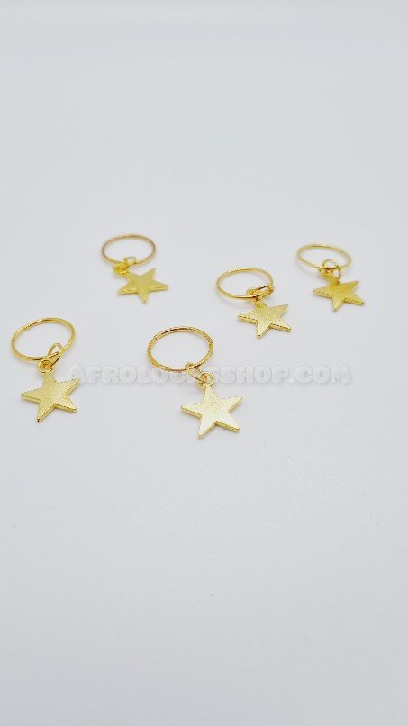5 breloques charms pour cheveux étoiles ou couronnes-SQ0605422