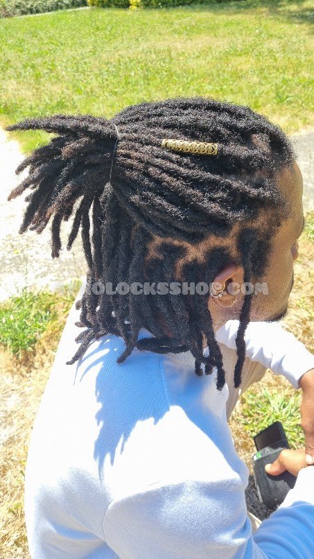 Lot de 2 pcs bagues anneaux longues manchettes pour dreadlocks