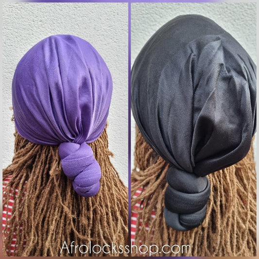 Turban noeud pré attaché coloris uni extensible-SQ4393320