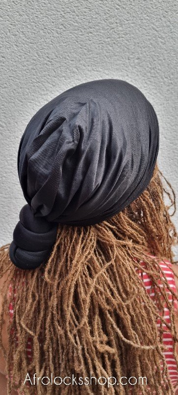 Turban noeud pré attaché coloris uni extensible-SQ4393320