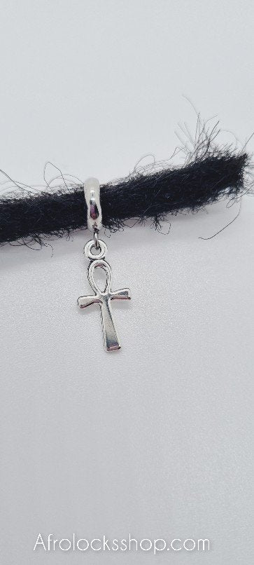 Bague décoration locks et tresses croix egypte