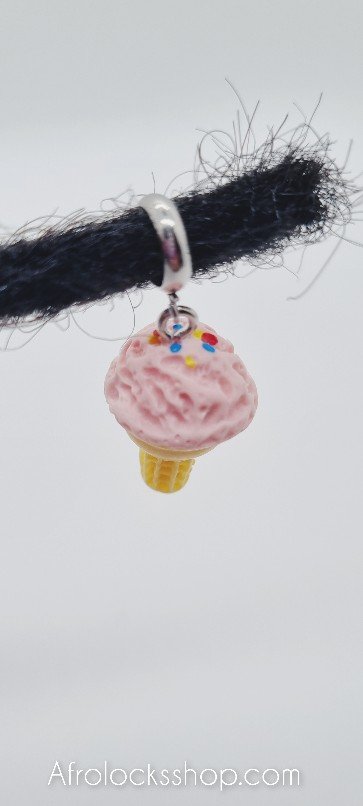 Bijou cheveux cône crème glacée