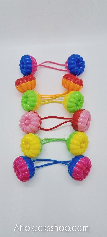 Gros élastiques boule gogo colorés