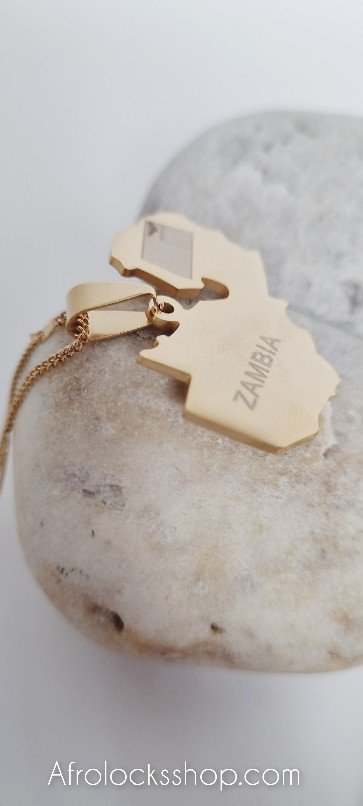 Pendentif Zambie et sa chaîne en acier inoxydable