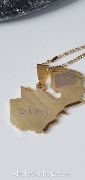 Pendentif Zambie et sa chaîne en acier inoxydable