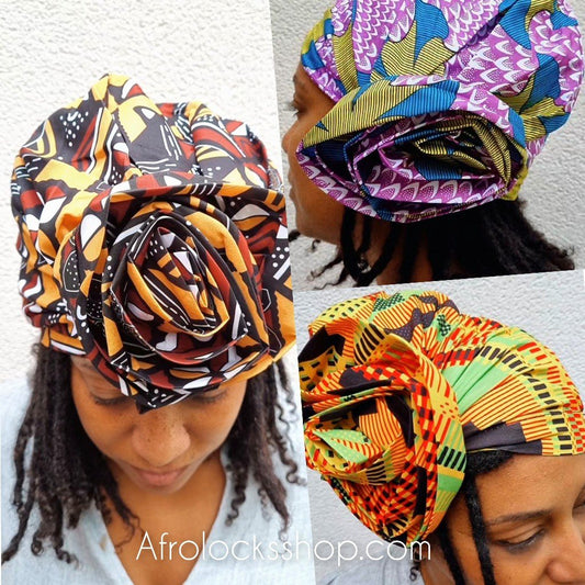 Turban satin afro imprimé wax-SQ4891557