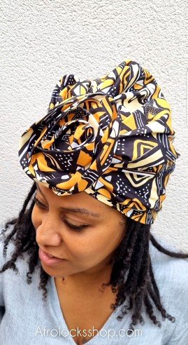 Turban satin afro imprimé wax-SQ4891557