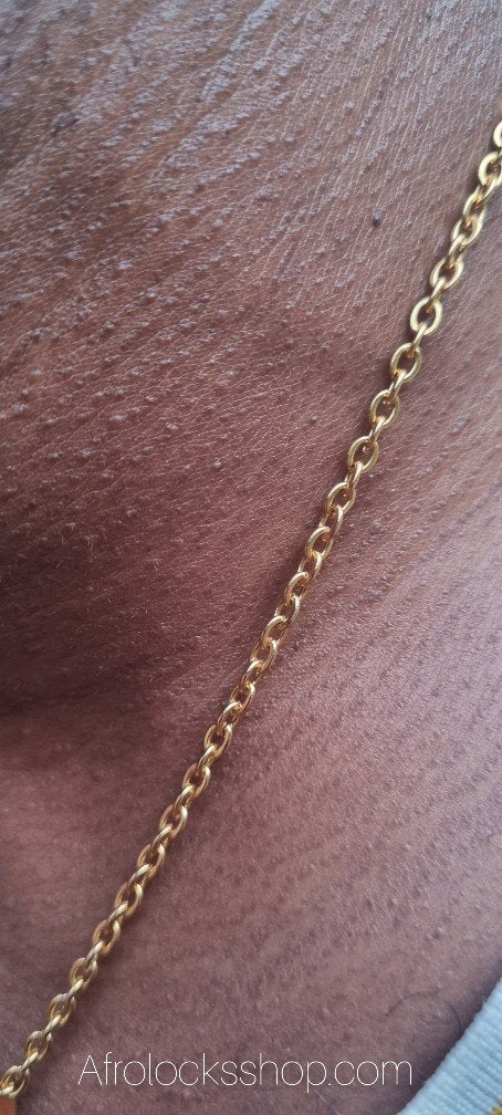 Collier plaqué or Afrique