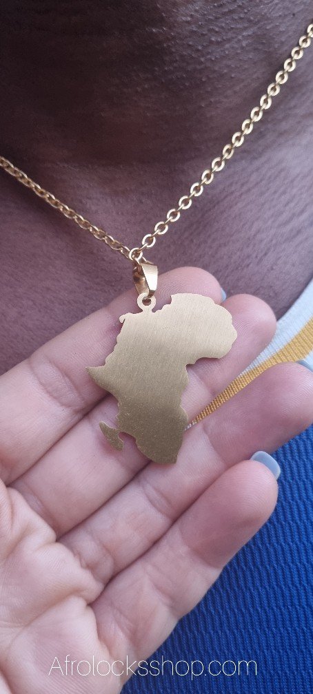 Collier plaqué or Afrique