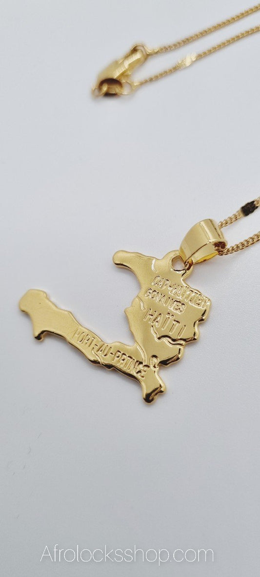 Chaîne et pendentif Haïti