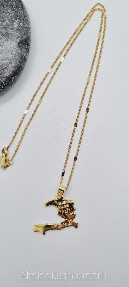 Chaîne et pendentif Haïti