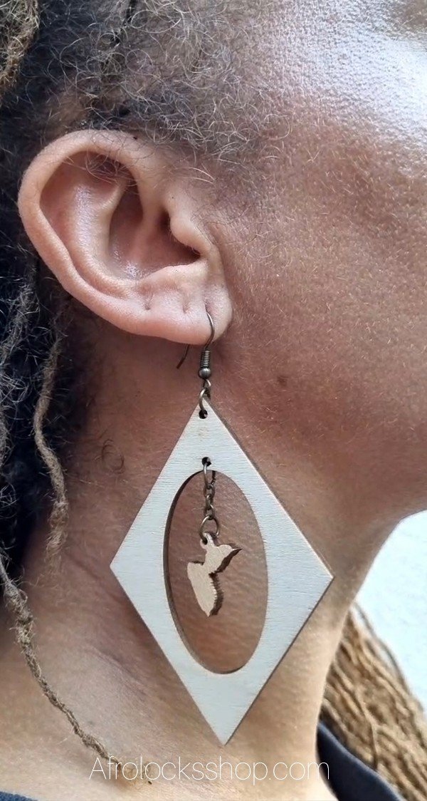 Paire de boucles d'oreilles Gwada