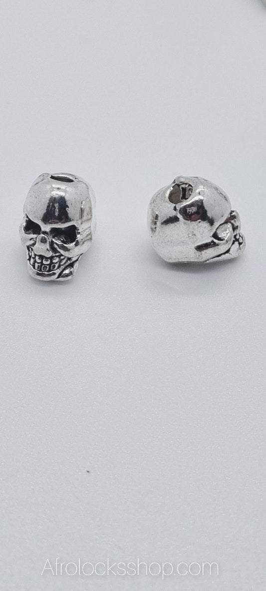 20 perles rock crâne de squelette