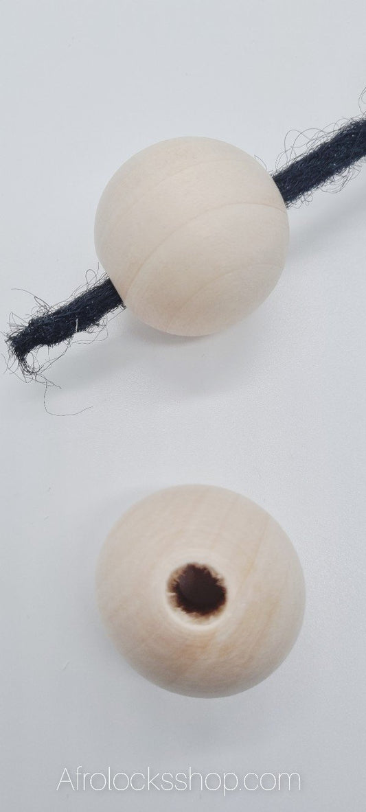 Perle en bois géante hippie dreads