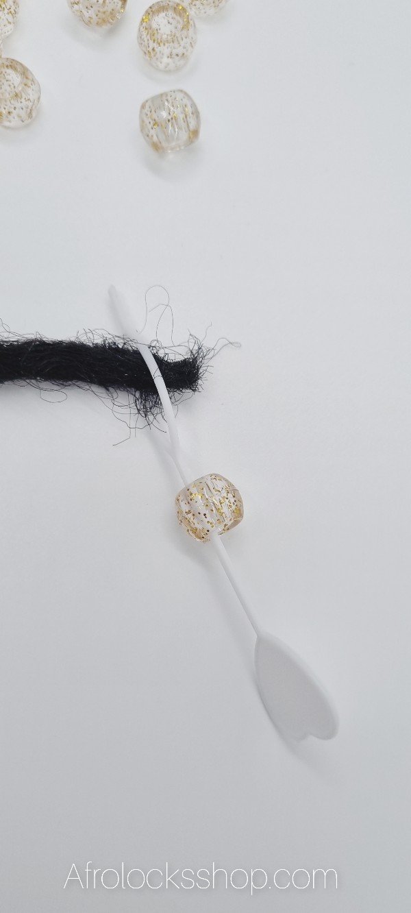 Lot de perles rondes semi transparentes à paillettes-SQ0250075