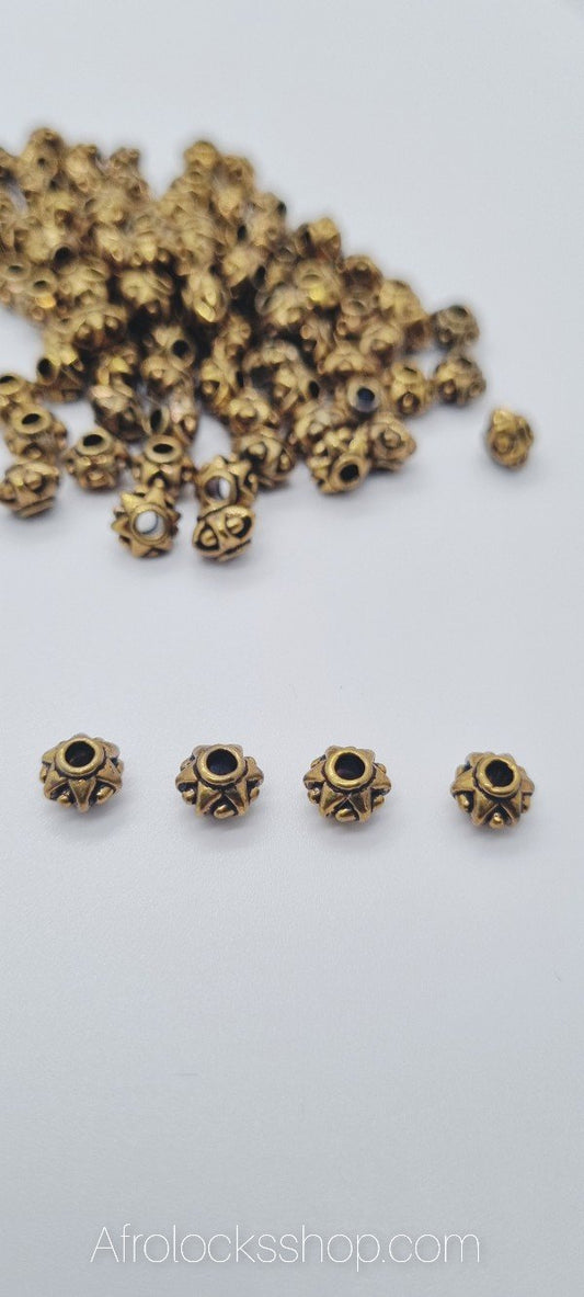 100 x petites perles ajourées brillantes-SQ6328834