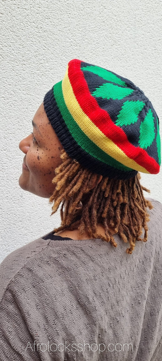 Béret aux couleurs rasta