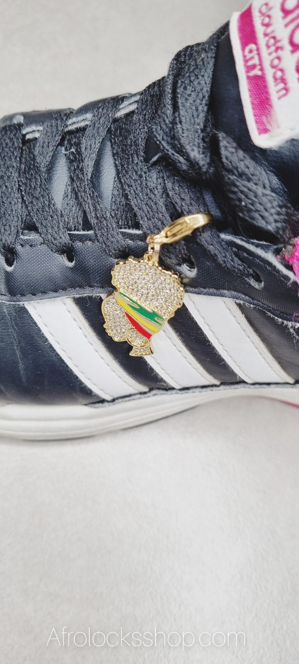 Décoration tête afro avec strass