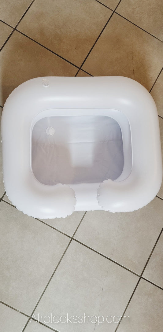Bassin gonflable spécial shampooing détox