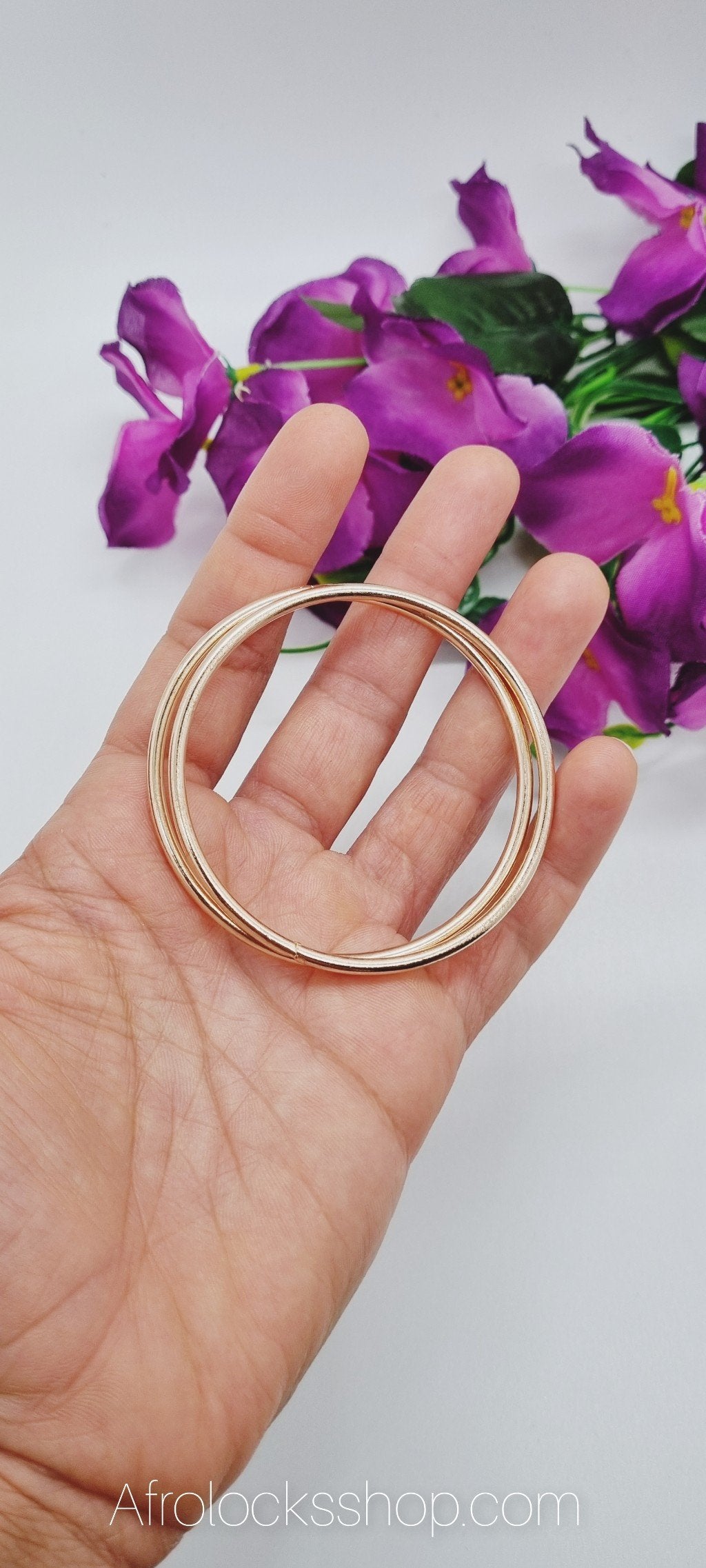 Grands anneaux couleur or décoration cheveux longs-SQ1468494