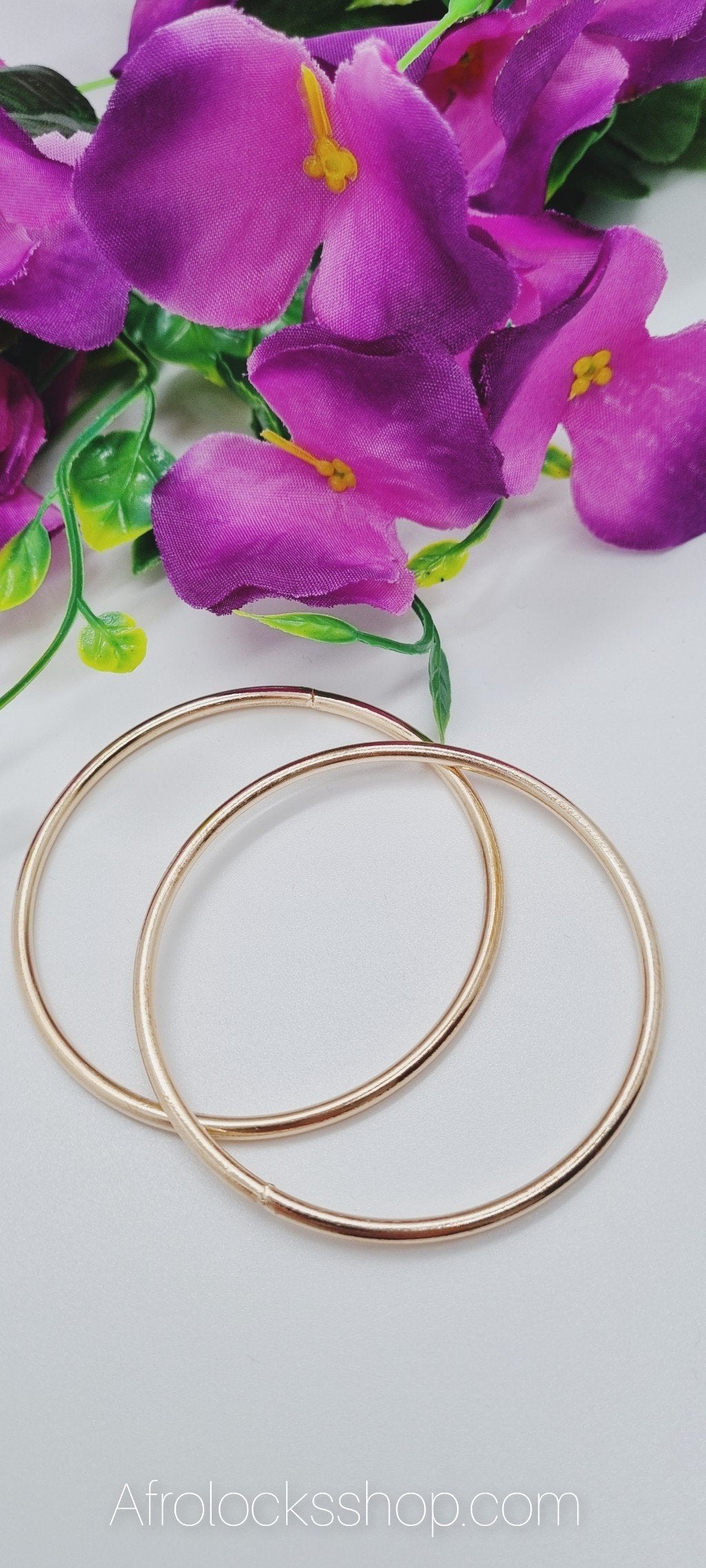 Grands anneaux couleur or décoration cheveux longs-SQ1468494