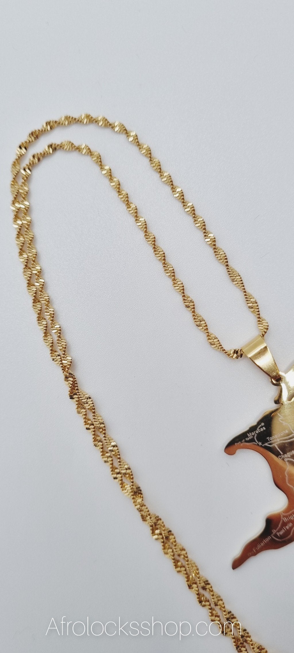 Chaîne plaqué or Trinité-et-Tobago