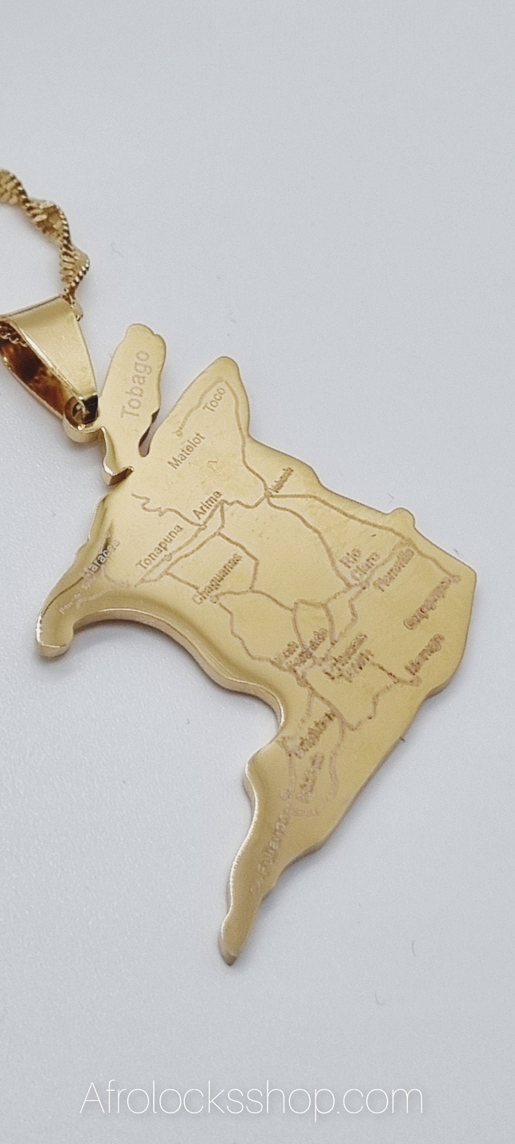 Chaîne plaqué or Trinité-et-Tobago