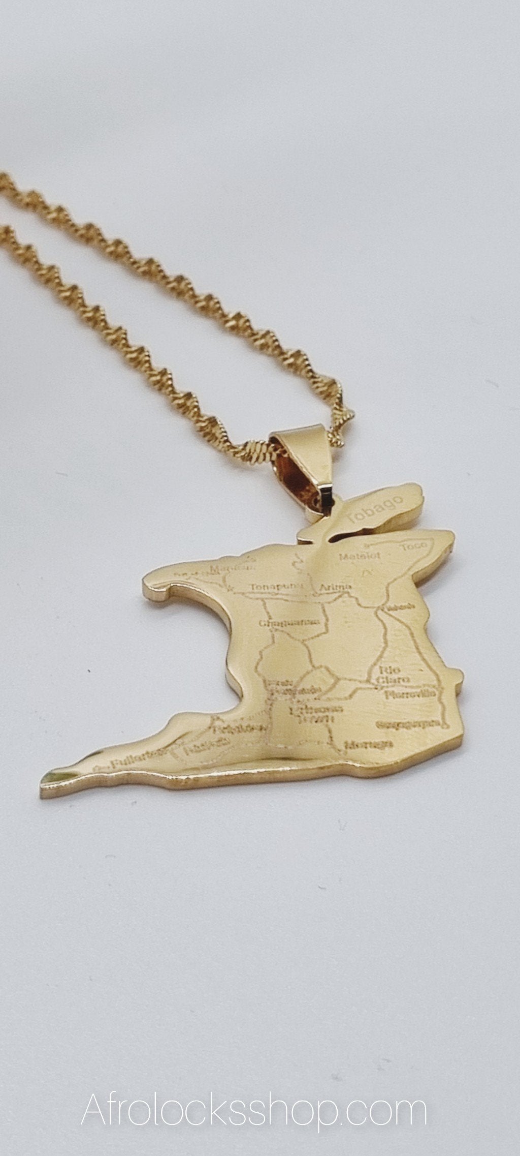 Chaîne plaqué or Trinité-et-Tobago