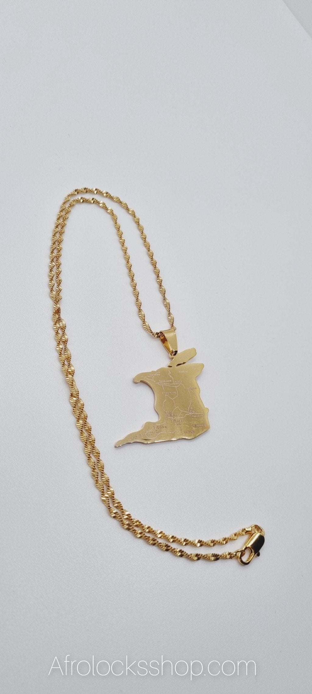 Chaîne plaqué or Trinité-et-Tobago