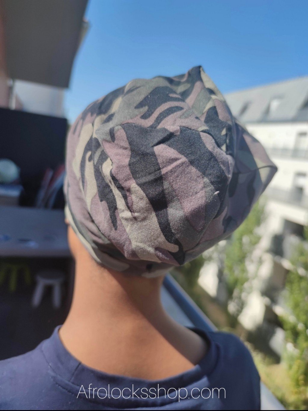 Bonnet camouflage doublure satin