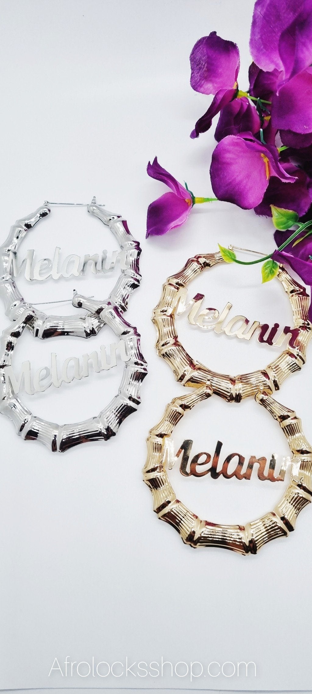 Créoles bamboo queen hip hop fashion-SQ4347813