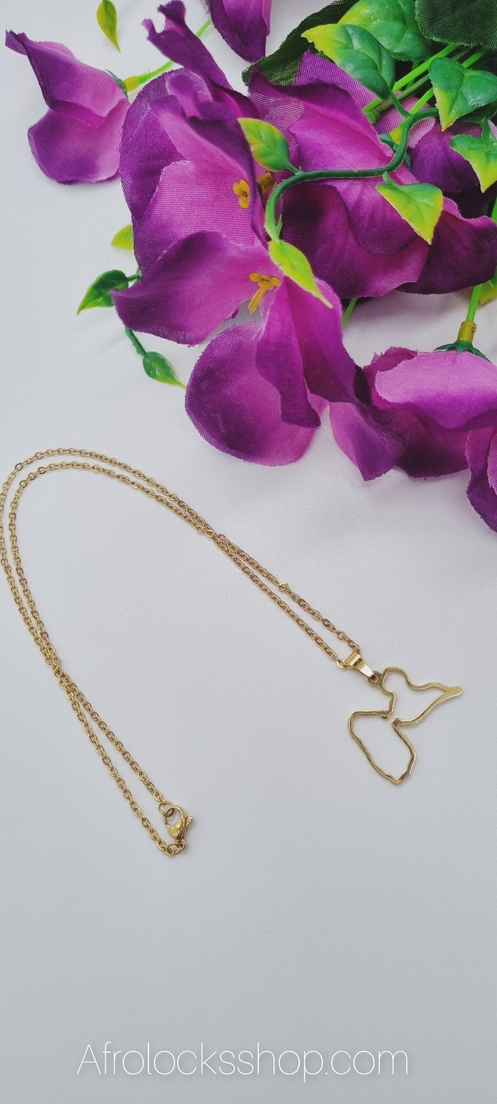 Chaîne pendentif Guadeloupe contours-SQ8427112