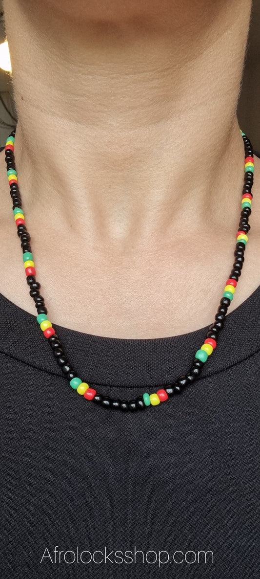 Collier rasta élastique en perles-SQ7365183