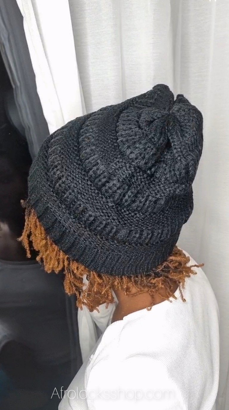 Bonnet d'hiver slouchy doublé de satin