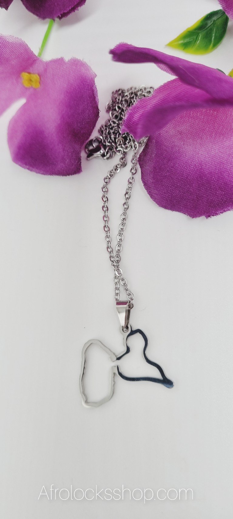 Chaîne pendentif Guadeloupe contours-SQ8427112