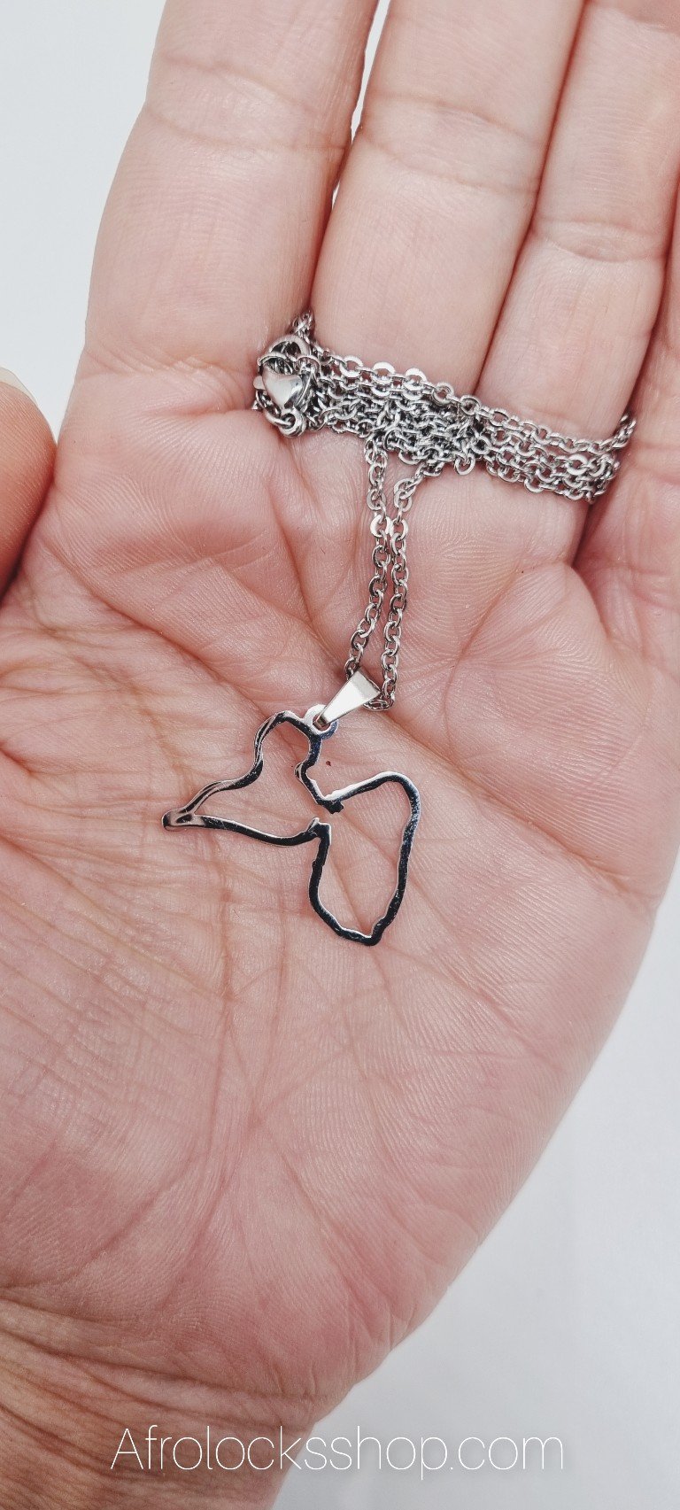 Chaîne pendentif Guadeloupe contours-SQ8427112