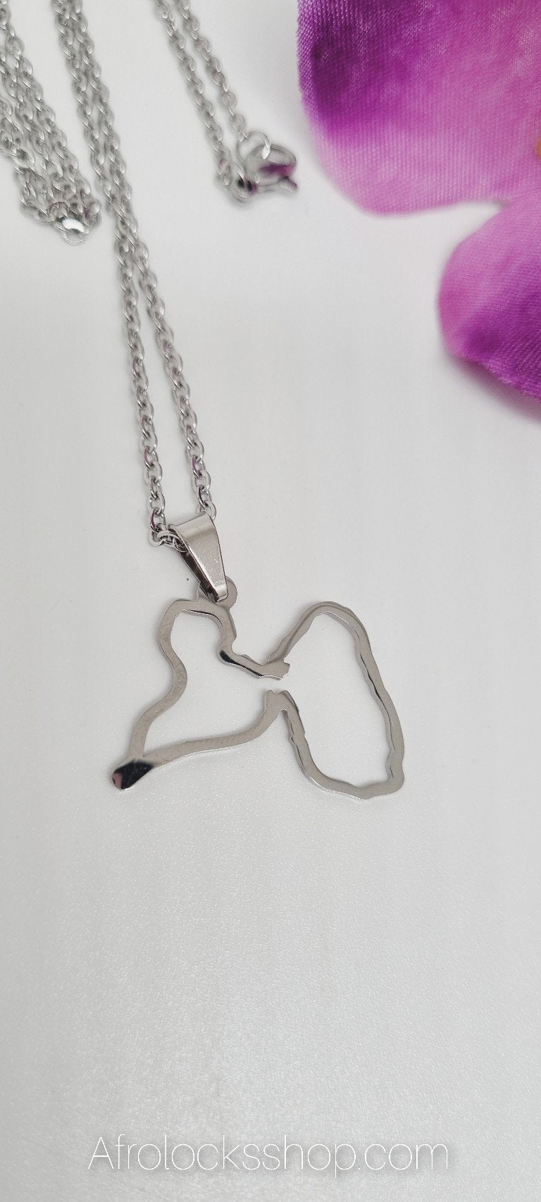 Chaîne pendentif Guadeloupe contours-SQ8427112