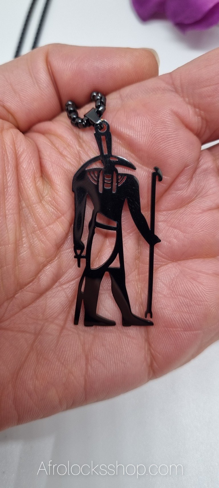 Chaîne dieu de la connaissance Toth tête d'Ibis