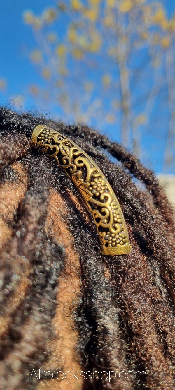 Bijou locks recourbé doré