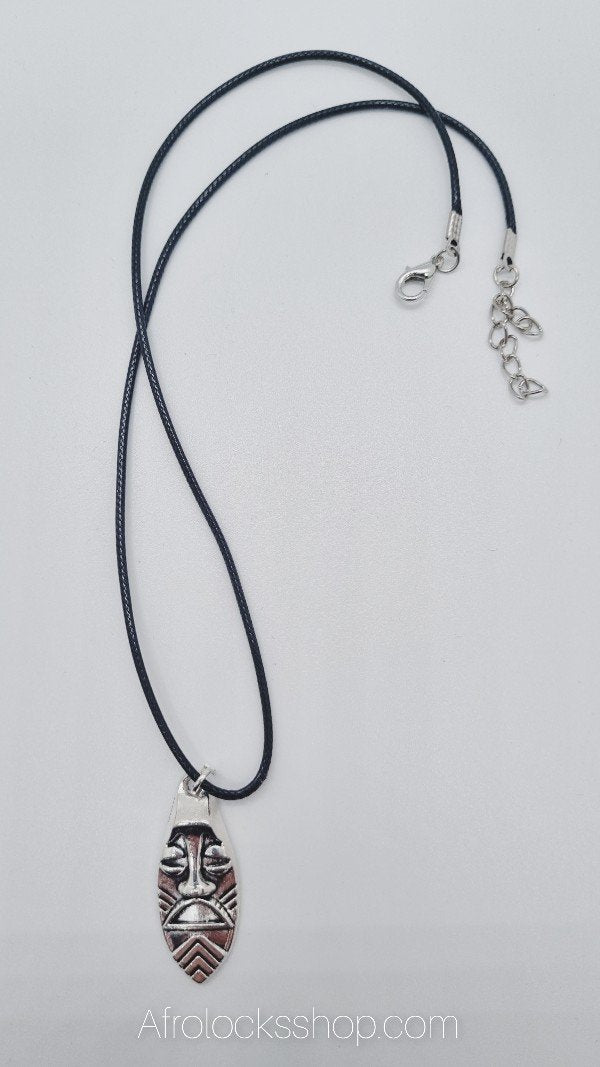 Collier amulette masque africain-SQ7830730