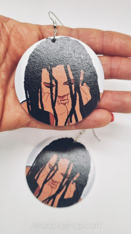 Boucles d'oreilles locksée