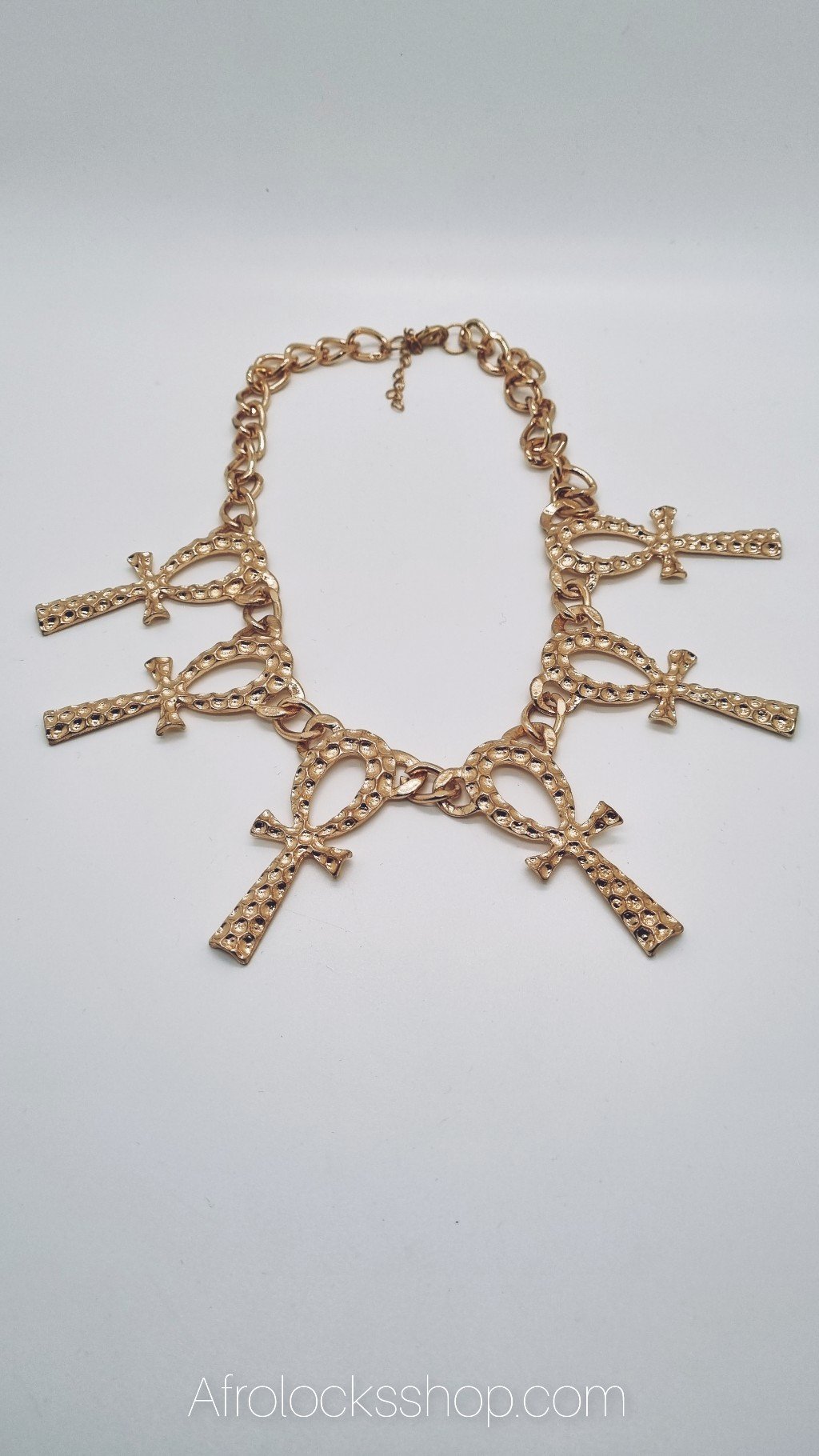 Chaîne croix de ankh pendentifs multiples