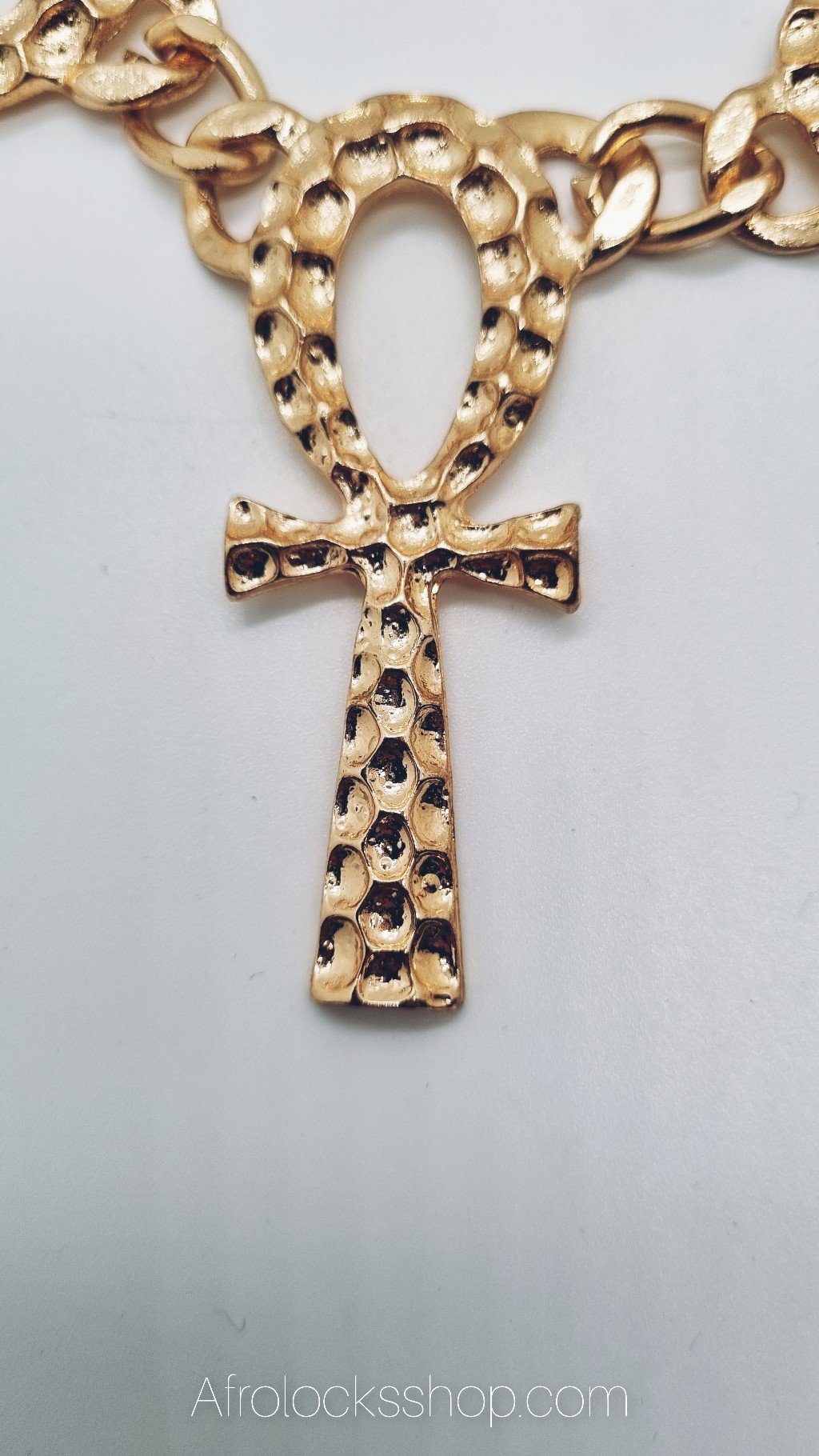 Chaîne croix de ankh pendentifs multiples