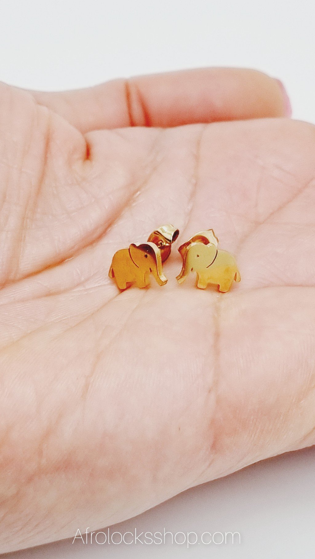 Puces d'oreilles africaines plaqué 18K-SQ1584725