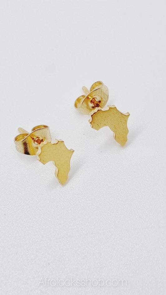 Puces d'oreilles africaines plaqué 18K-SQ1584725