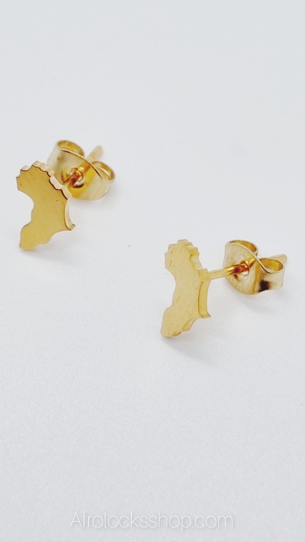 Puces d'oreilles africaines plaqué 18K-SQ1584725